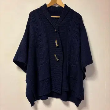 Gap 네이비 니트 판초 루즈핏