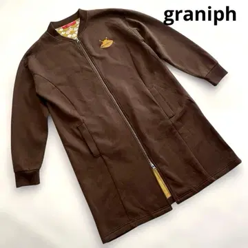 새상품급 graniph 울트라맨 카네곤 롱 블루종 집업 자수