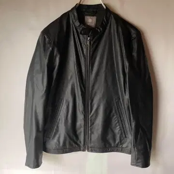 새상품급 나노 유니버스 싱글 충전솜 퀼팅 가죽 자켓 합성 피혁 L