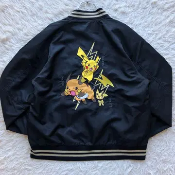 [ 미사용급 ] 그라니프 스카잔 블랙 L 자수 피카츄 라이츄 피츄