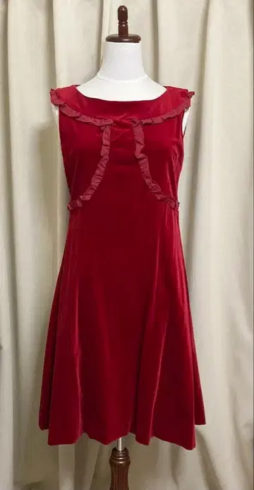 제인마플 벨벳 원피스 보르도 JaneMarple