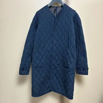 OMNIGOD 퀼팅 코트 사이즈 2 네이비  충전솜 도밍고