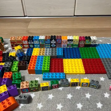 [호빵맨] 다색 플라스틱 블록 세트 (상자 없음)