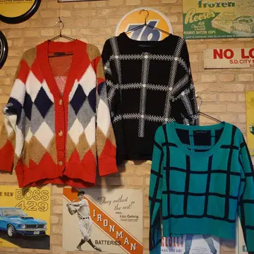 다이아몬드 패턴 가디건 다색