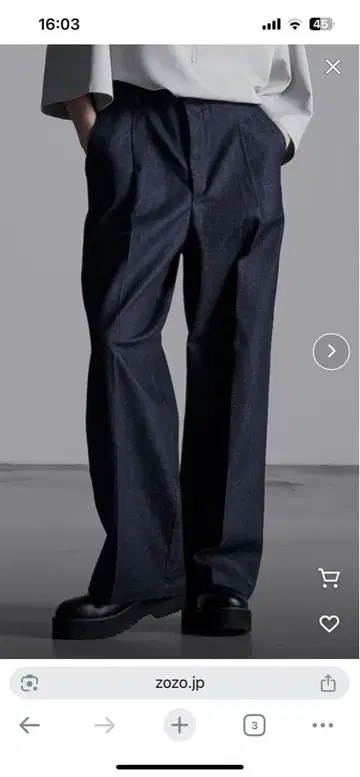 LOOSE 루즈 와이드 루즈 스트레이트 데님 팬츠 L