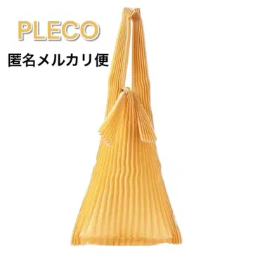 새상품 PLECO 플리츠 백 S 사이즈 겨자 머스타드 kna plus