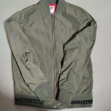 VISION STREET WEAR 블루종 자켓 카키 M