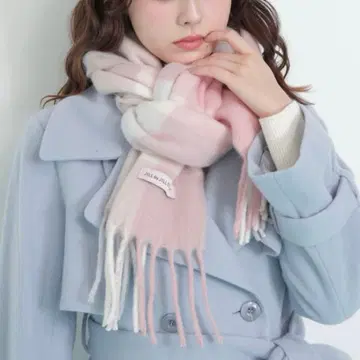 [ 새상품 ] JILL by JILL STUART 블록 체크 스톨 머플러