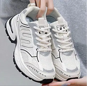 화이트 스포츠 슈즈 여성용 36