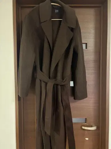 GAP (갭) 롱 코트 / 브라운 / 벨트 포함