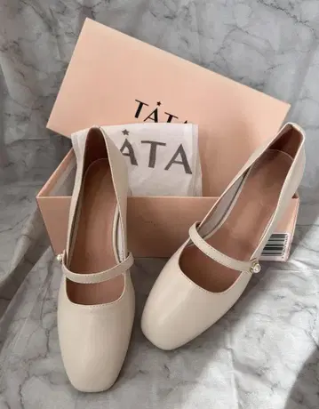 TATA 아이보리 마리 제인 펌프스