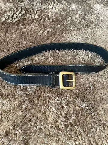 [ EDWIN ] 가죽 벨트 블랙