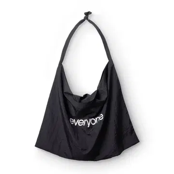 everyone nylon big shoulder bag BLACK