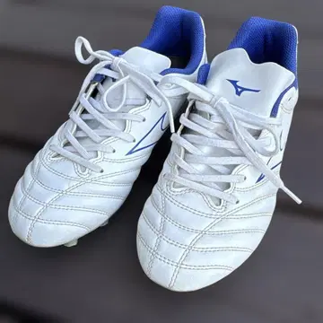 새상품급 Mizuno 축구화 스파이크 화이트/블루