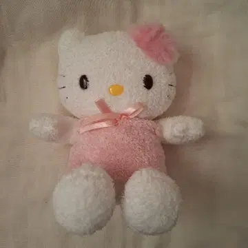 헬로키티 봉제 인형 레어 리본 포함
