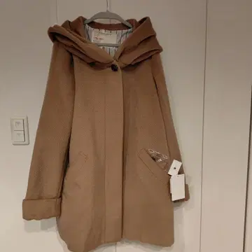 니콜 EVERYBODY 후드 부착 코트 베이지 택 포함 새상품