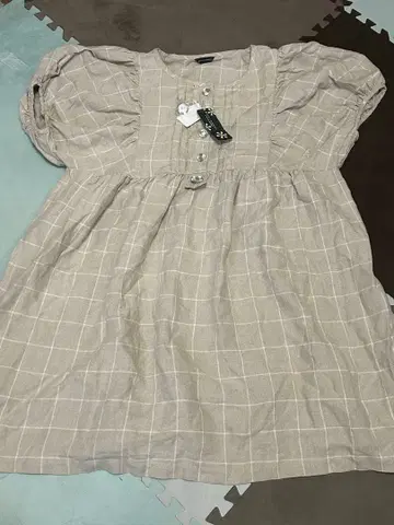 새상품 EASTBOY 그린 노트 튜닉 원피스 린넨 21호 5L 6L