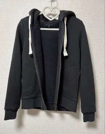 ATELIER SIX 보아 후드티 38 M 사이즈 블랙