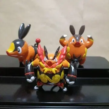 몬코레 포카부 차오부 엔부오 포켓몬 피규어 이쉬 삼인방