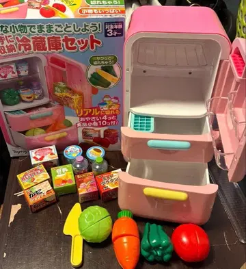 냉장고 세트 소꿉놀이 핑크
