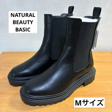 사이드 고어 부츠 블랙 NATURAL BEAUTY BASIC
