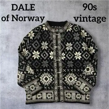 90s vintage DALE of Norway 티롤리안 가디건