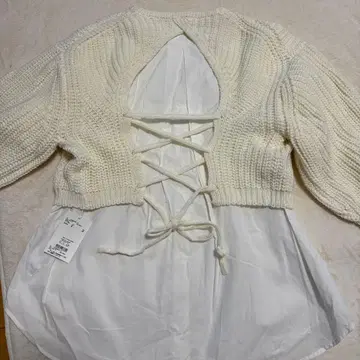 Ungrid 크림 니트 스웨터 사이즈 F