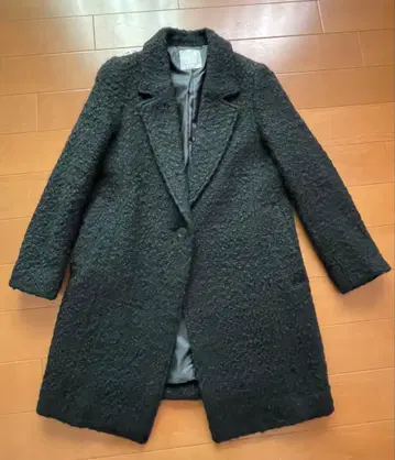 BLANC CHIC 다크 그레이 롱 코트