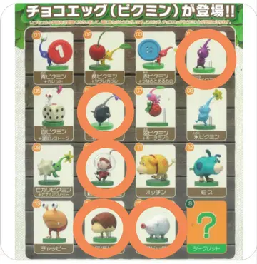 피크민 피규어 8체 세트