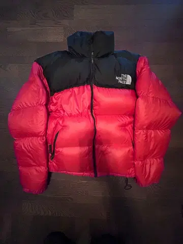THE NORTH FACE 다운 자켓 레드 블랙 NFOO3AS