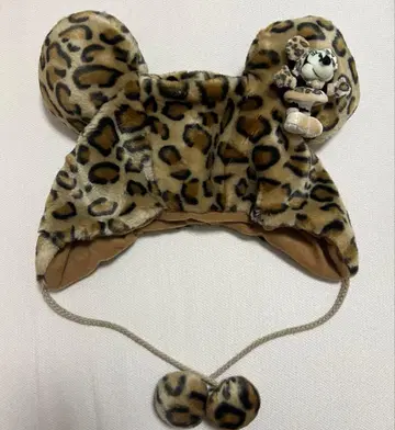디즈니 레오파드 무늬 미니 모자