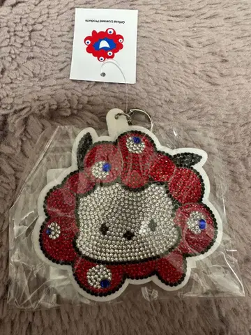 [ 미사용 새상품 ] 반짝이는 가죽 키링 미야쿠미야쿠 포차코 산리오