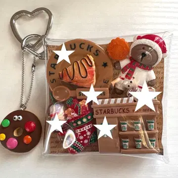 가챠 파우치 곰돌이 카페 크리스마스