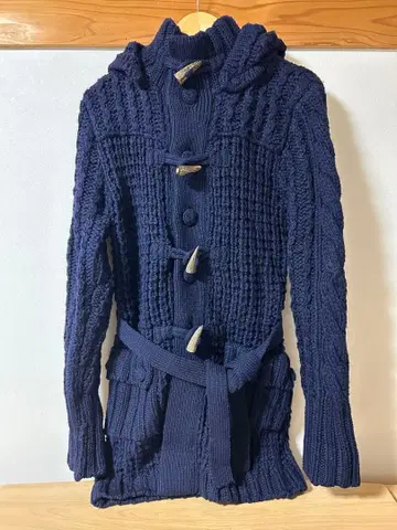 아티산 ARTISAN 니트 더플 코트 남성용 M 사이즈 네이비