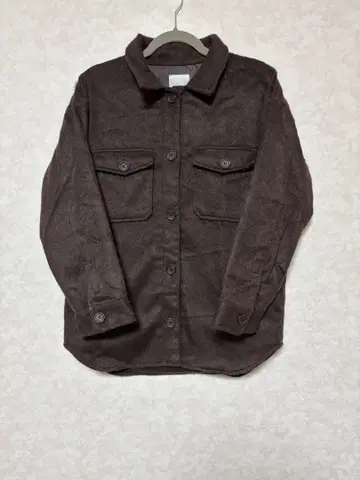 LEPSIM 브라운 샤기 셔츠 자켓