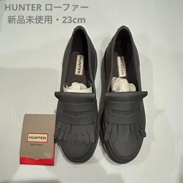 HUNTER 로퍼 레인슈즈 새상품 23cm