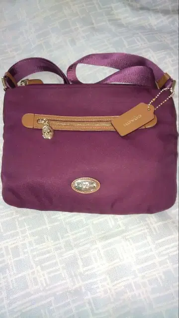 GANCIO 보라색 숄더백