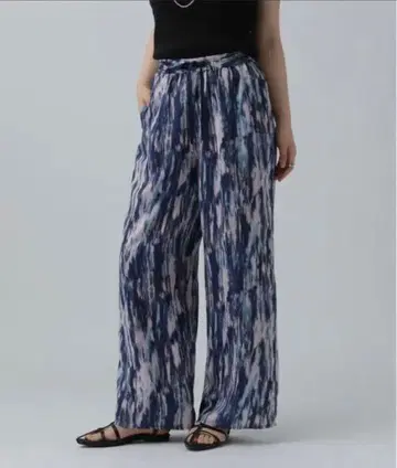 LEPSIM 직물 패턴 팬츠