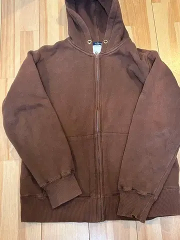 빔스 풀 집업 후드티 브라운 후디 빈티지