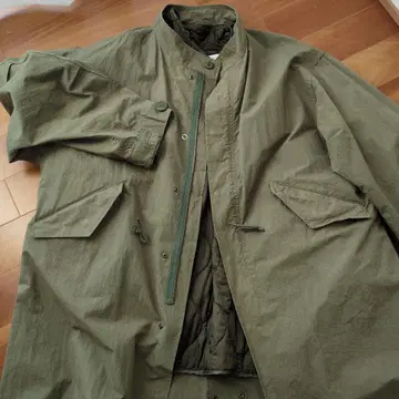 올리브 그린 모즈 코트