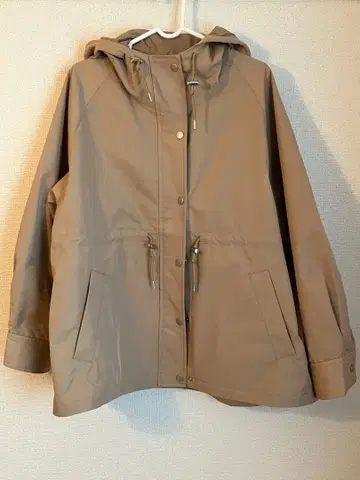 NANO universe 발수 가공 후드 블루종 베이지