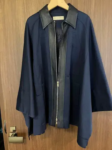 에밀리오 푸치 램 가죽 트리밍 집업 판초