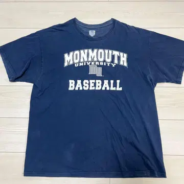 몬머스 대학 베이스볼 T셔츠 3XL 네이비