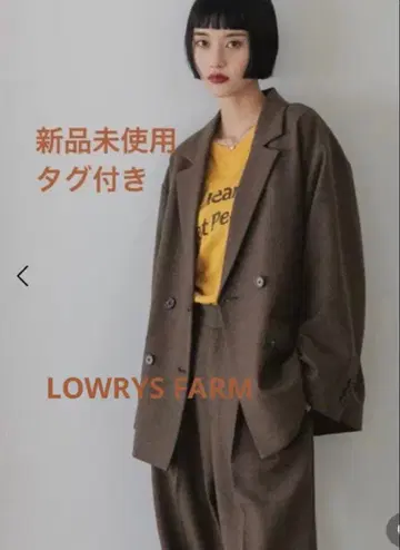 [ 새상품 ] LOWRYS FARM 로리즈팜 라나테크 더블 자켓