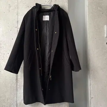 IKKA LOUNGE 후드 부착 코트 M