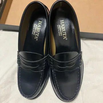 HARUTA 블랙 로퍼 23.5