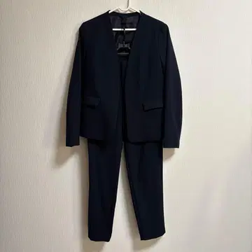 수트 셋업 셋업 노카라 자켓