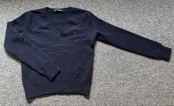 랄프 로렌 V넥 긴팔 스웨터 캐시미어 혼방 M