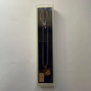 카쿠노다테 벚나무 껍질 세공 벚꽃 디자인 목걸이