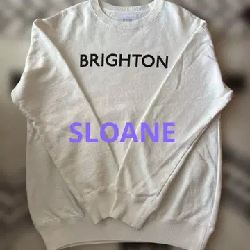 [ SLOANE ] 코튼 100% 트레이닝복 WHT